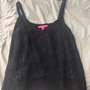 Lilly Pulitzer Black Lace Camisole